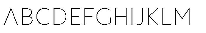 Foliant Sans XLight Font UPPERCASE