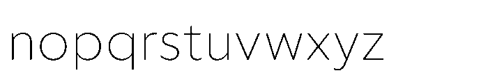 Foliant Sans XLight Font LOWERCASE