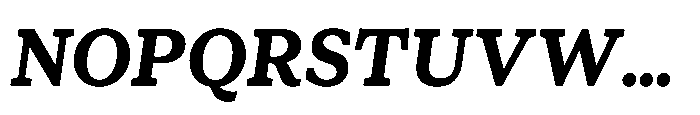 Foliant Serif Bold Italic Font UPPERCASE