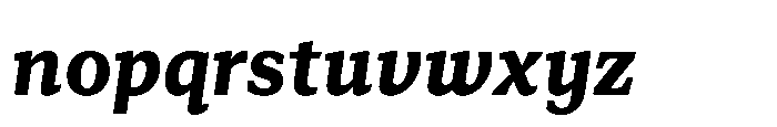 Foliant Serif Bold Italic Font LOWERCASE
