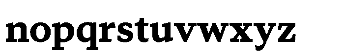 Foliant Serif Bold Font LOWERCASE