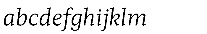 Foliant Serif Book Italic FONT