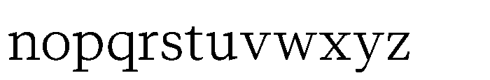 Foliant Serif Book Font LOWERCASE