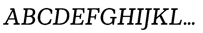 Foliant Serif Italic Font UPPERCASE