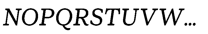 Foliant Serif Italic Font UPPERCASE