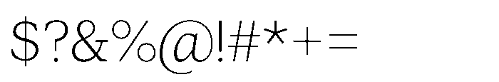 Foliant Serif Light Font OTHER CHARS