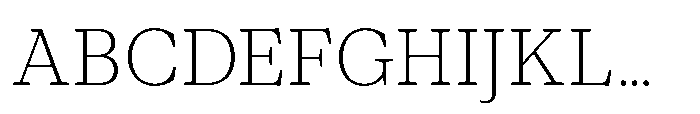 Foliant Serif Light Font UPPERCASE