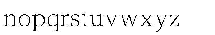 Foliant Serif Light Font LOWERCASE