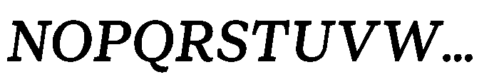 Foliant Serif Medium Italic Font UPPERCASE