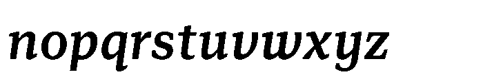 Foliant Serif Medium Italic Font LOWERCASE