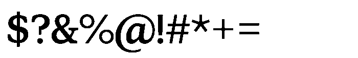 Foliant Serif Medium Font OTHER CHARS