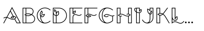 Foliart Decorative Font UPPERCASE