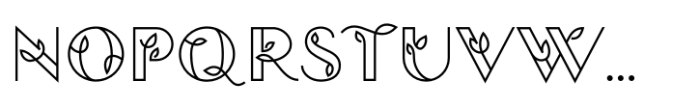 Foliart Decorative Font UPPERCASE