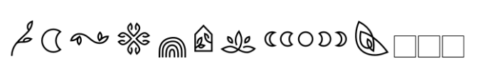 Foliart Symbols Font LOWERCASE