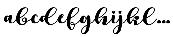 Foline Font LOWERCASE