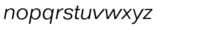 Folio Std Light Italic Font LOWERCASE