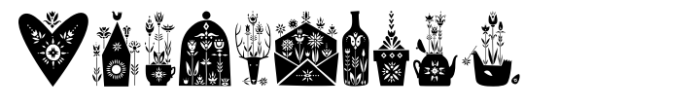 Folk Heritage Symbol Font OTHER CHARS
