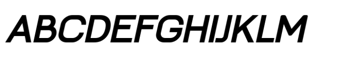 Folkmote Neue Bold Italic Font UPPERCASE