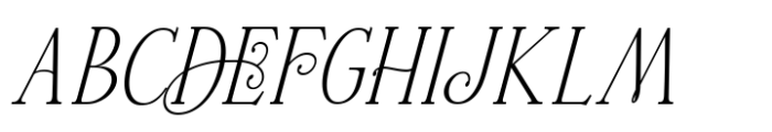 Foncy Italic Font UPPERCASE