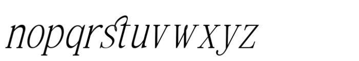 Foncy Italic Font LOWERCASE