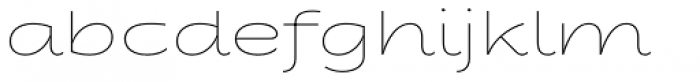 Fondue Thin Font LOWERCASE