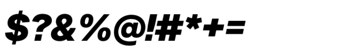 Fonetika Black Italic Font OTHER CHARS