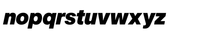 Fonetika Black Italic Font LOWERCASE