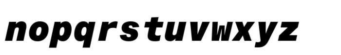 Fonetika Mono Black Italic Font LOWERCASE