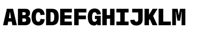 Fonetika Mono Black Font UPPERCASE
