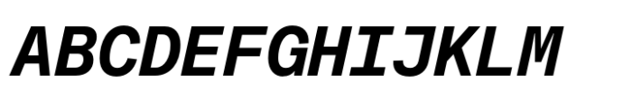 Fonetika Mono Bold Italic Font UPPERCASE
