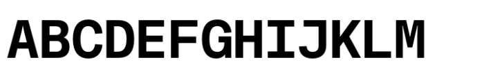 Fonetika Mono Bold Font UPPERCASE