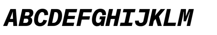 Fonetika Mono Extra Bold Italic Font UPPERCASE