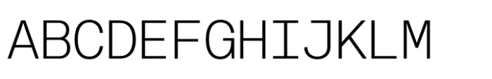 Fonetika Mono Extra Light Font UPPERCASE