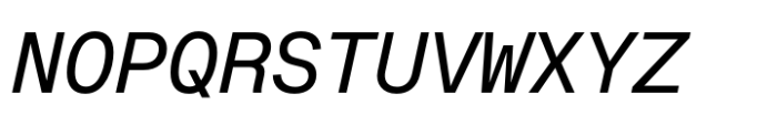 Fonetika Mono Italic Font UPPERCASE