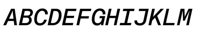 Fonetika Mono Medium Italic Font UPPERCASE