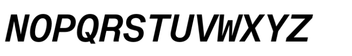 Fonetika Mono Semi Bold Italic Font UPPERCASE