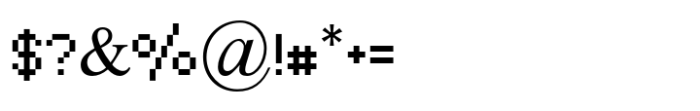 FontCom Std Regular Font OTHER CHARS