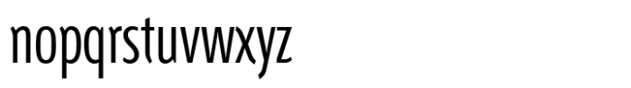 Fontana ND Compressed Light Font LOWERCASE