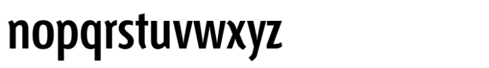 Fontana ND Compressed Semibold Font LOWERCASE