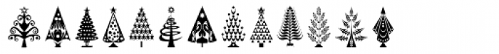 Fontazia Christmas Tree Font UPPERCASE