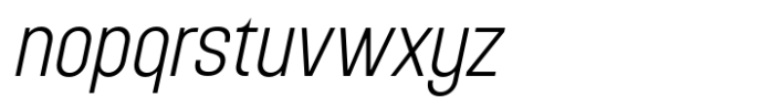 Fontesa Extra Light Oblique Font LOWERCASE
