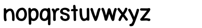 Fontoddler Medium Font LOWERCASE