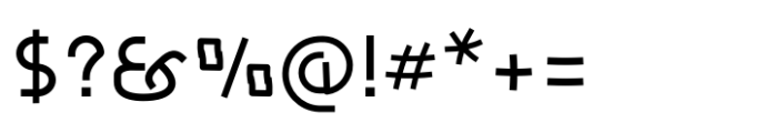 FonzzyBoy Flat Regular Font OTHER CHARS