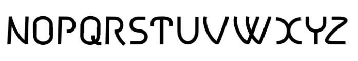 FonzzyBoy Flat Regular Font UPPERCASE