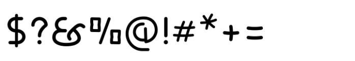 FonzzyBoy Regular Font OTHER CHARS