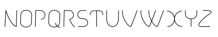FonzzyBoy Thin Font UPPERCASE
