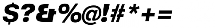 Foobar Pro Black Oblique Font OTHER CHARS