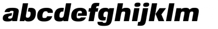 Foobar Pro Black Oblique Font LOWERCASE