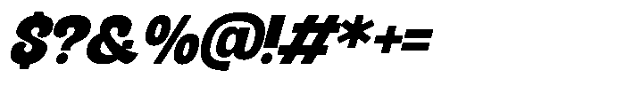 Food Brand Italic Font OTHER CHARS