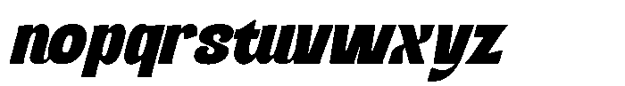Food Brand Italic Font LOWERCASE